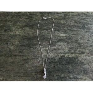 Sterling Silver Necklace With 3 Pendants (24)